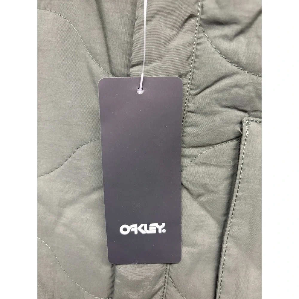 Oakley Quilted Sherpa Jacket Mens New Dark Brush Regular Fit Long Sleeve 2XL NWT
